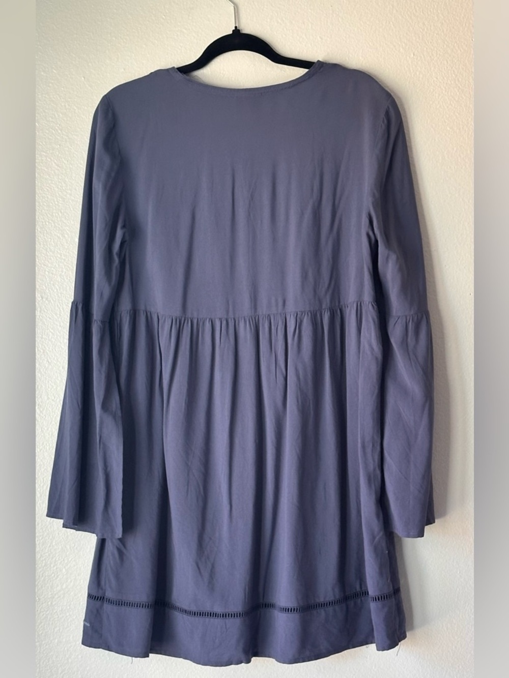 Knox Rose Blue Embroidered Boho Dress Size Medium - Picture 4 of 7